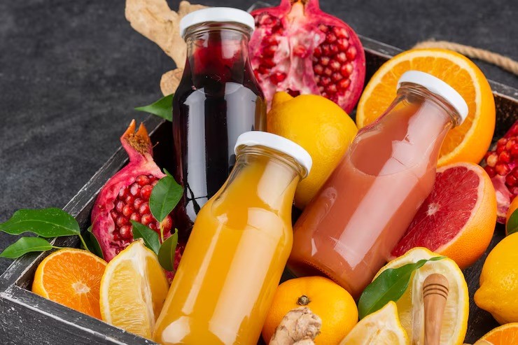 manfaat buah segar, perbedaan buah dan jus, jus buah sehat, buah untuk anak, serat alami buah, gula dalam jus, tips makan buah untuk ibu muda, nutrisi buah segar, buah segar untuk keluarga, pilihan camilan sehat anak